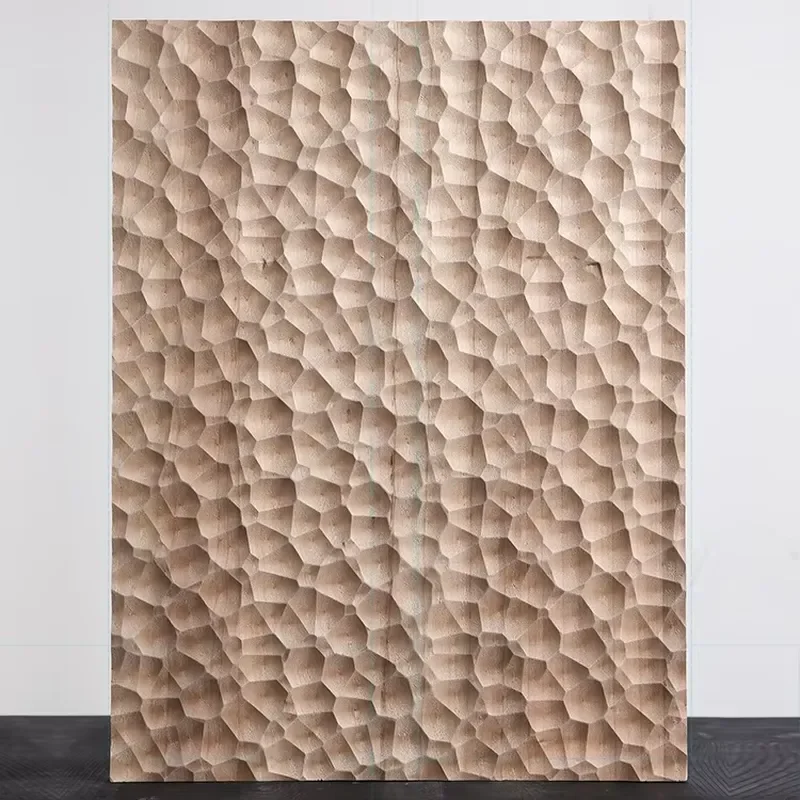 MUMU Fiber Soundproof Composite Board Siding 3D Solid Wood Wall Decor Panel for Garage Door