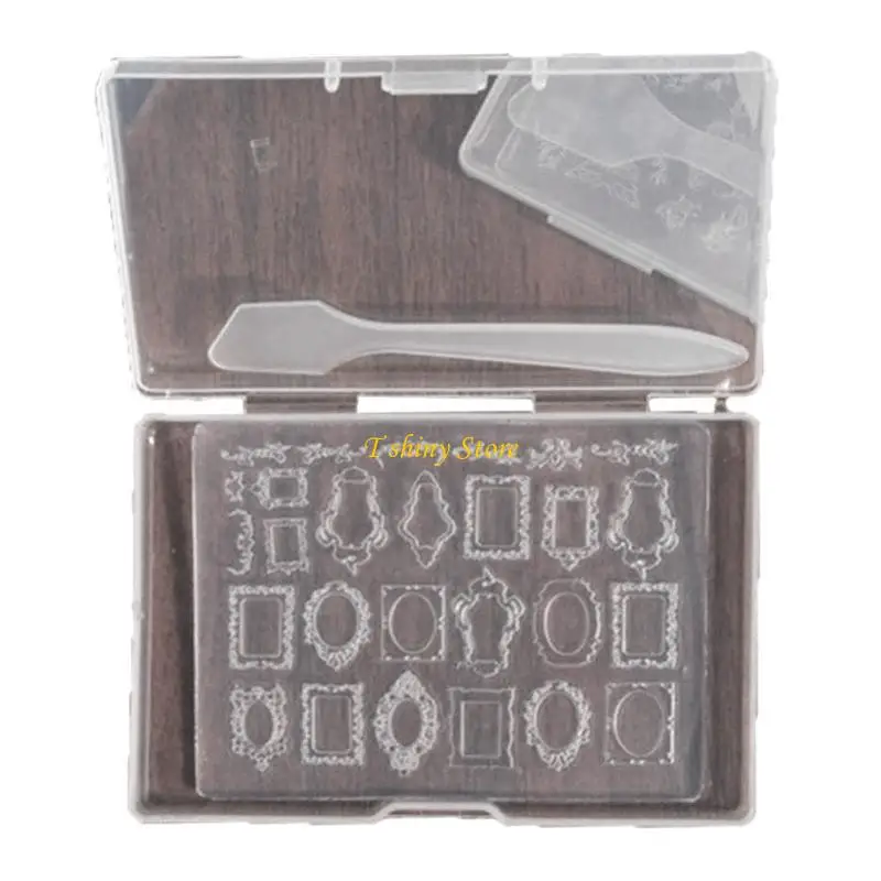 N58F Versatile Art Mold Silicone Mold Thin 3D Jewelry Accessory Tools