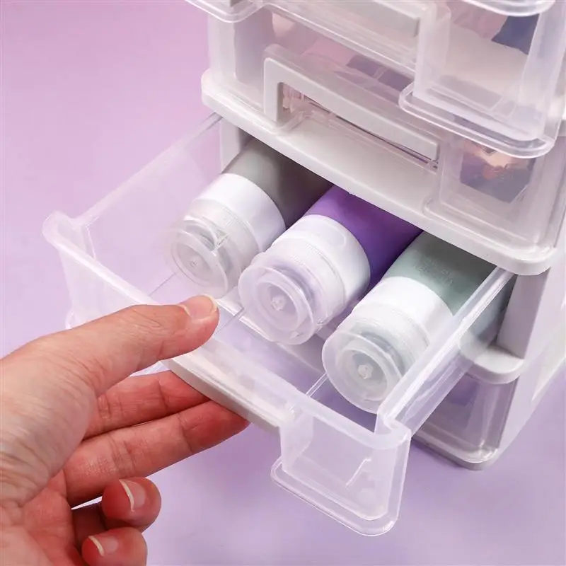 Multifunctional Five-layer Storage Really Useful Storage Box With Lid Drawer Type Closet Dustproof Storage Case Organizer