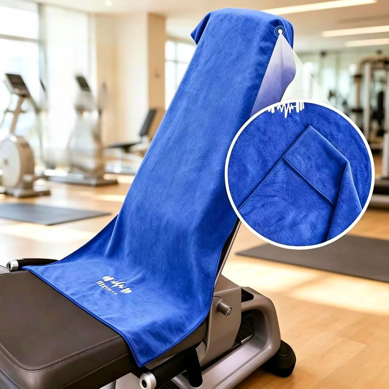 40*95 cm Multi‑Functional Gym Workout Towel, Sweat‑Absorbent Exercise Mat Towel for Fitness Equipment Pad & Sweat Wiping