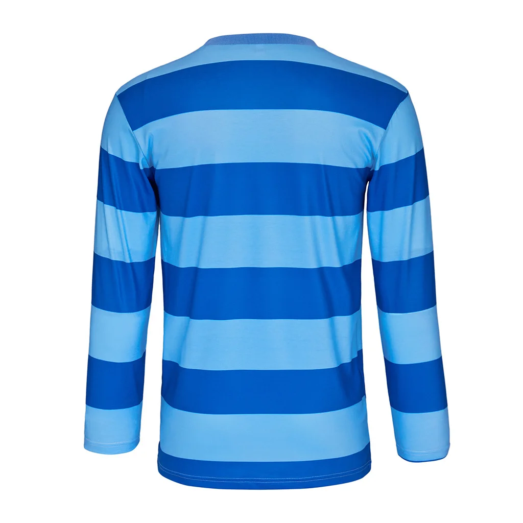 الكبار الرجال الأزرق القنادق جوش تأثيري حلي قميص جوش الأزرق مخطط قميص زي