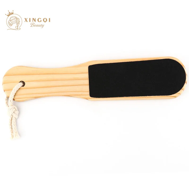 Double sided wooden handle dead skin brush