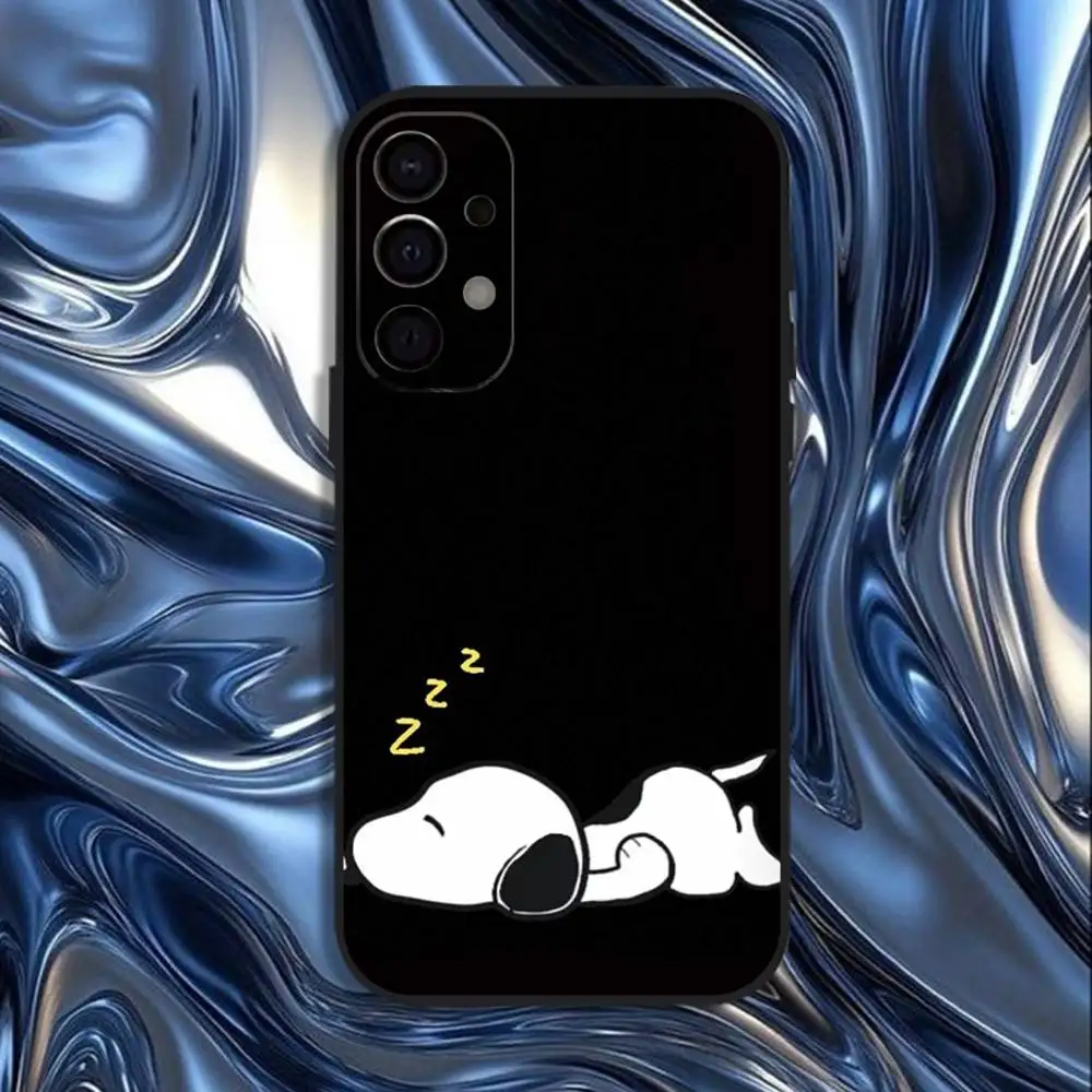 Cartoon S-Snoopys Phone Case For Samsung S25,S24,S21,S22,S23,S30,Ultra,S20,Plus,Fe,Lite,5G Black Cover view 5
