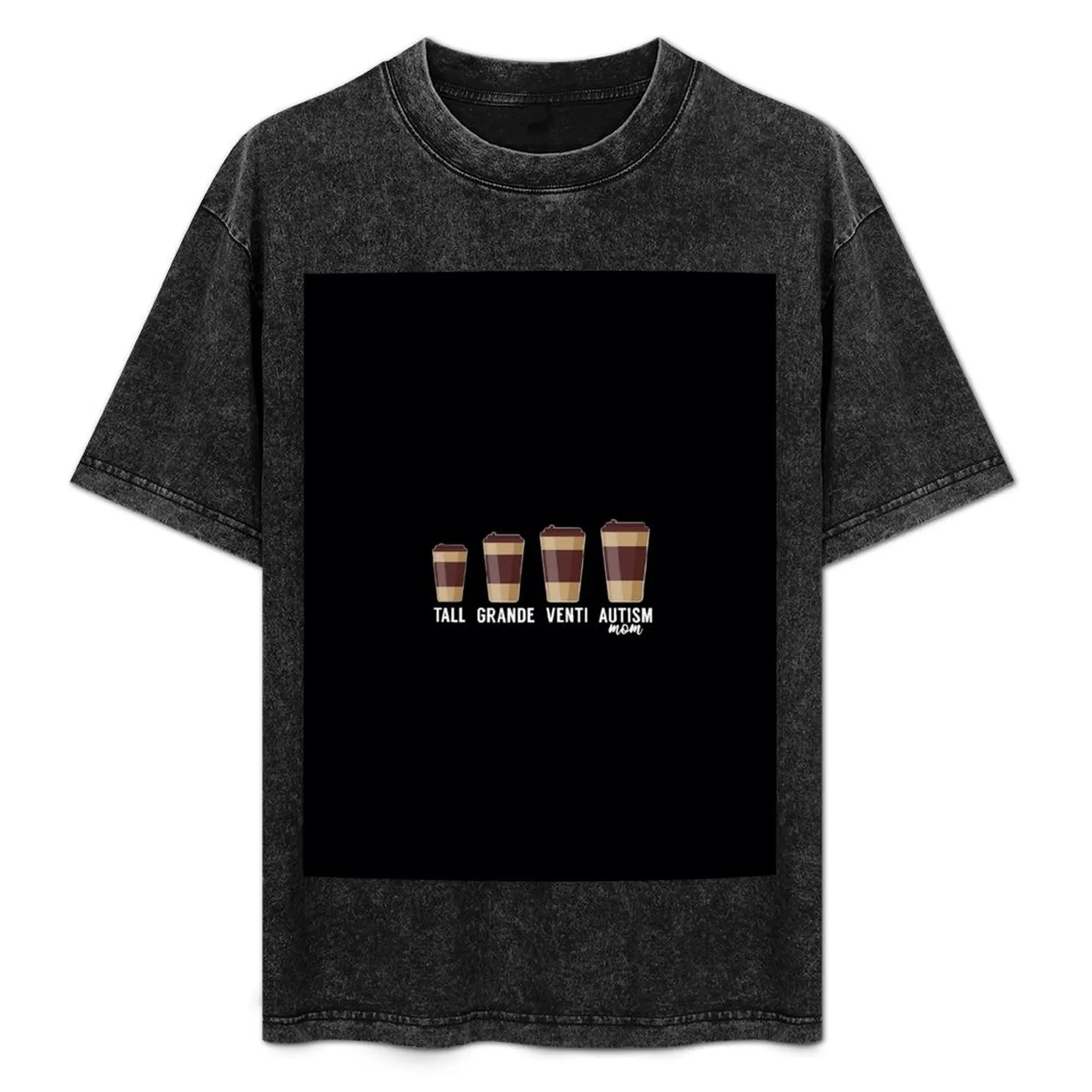 

Funny Autism Mom Coffee Awareness T-Shirt Fashion Casual Short Sleeve T-Shirt