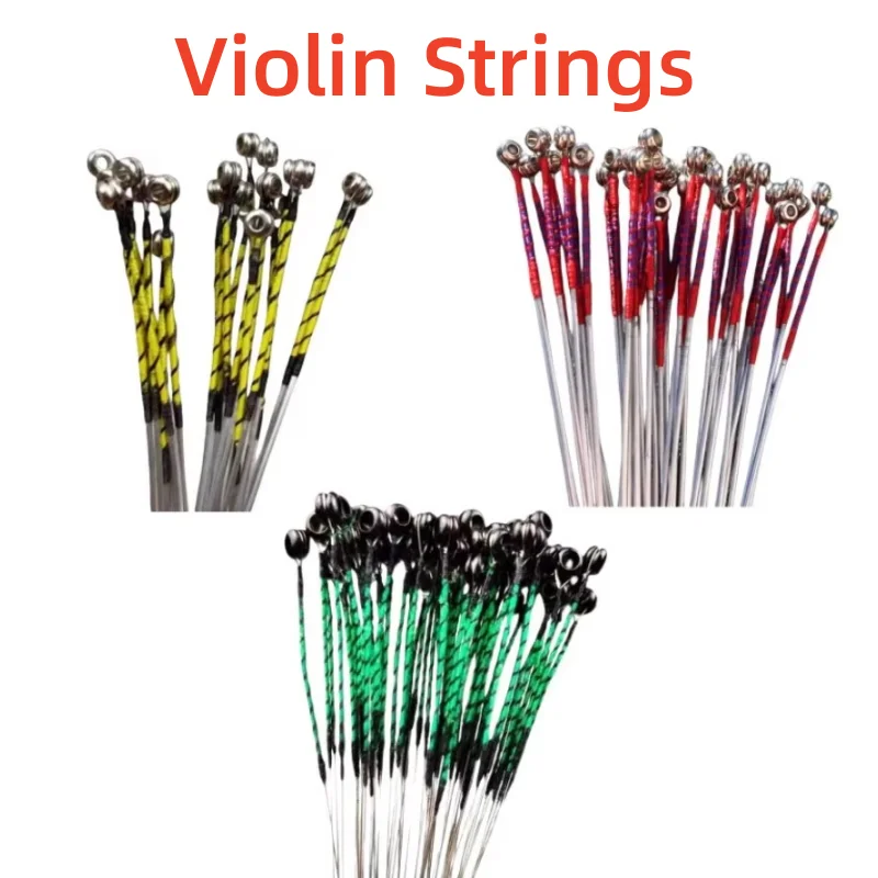 Exquisite 10 sets Soft good Cord of 3/4 and 4/4 size or 10pcs ViolinE A D G String