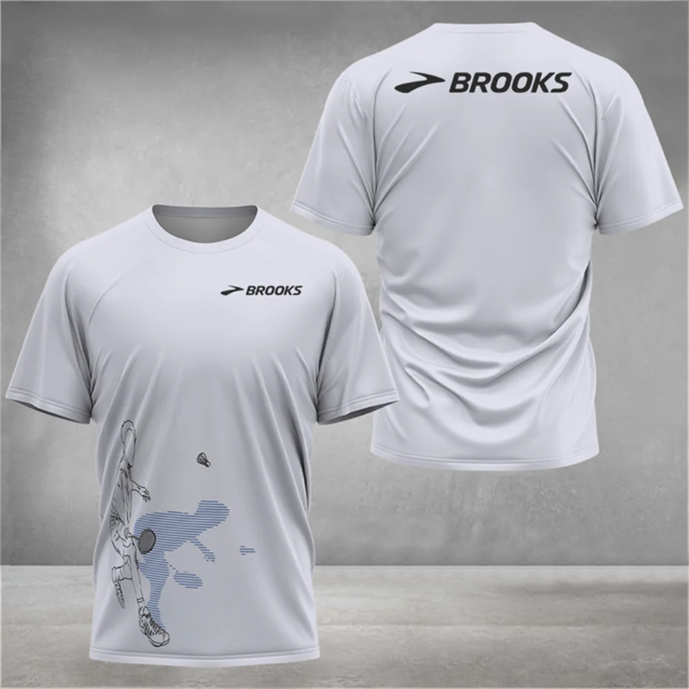 New Hot Selling Badminton Tennis Breathable Comfortable Sport T-shirt Summer Daily Fitness Jogging Loose Short Sleeve O-Neck Top