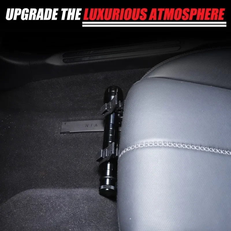 

Aluminum Alloy Black Car Under Seat Flashlight Holder Bracket Interior Car Accessories For Mazda MX-5 Miata 2016-2024