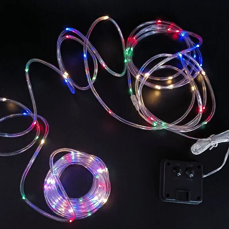

Solar Rope Strip Light Outdoor Waterproof Fairy Light Strings 300LED Christmas Decor for Garden Lawn Tree Yard Fence Pathway