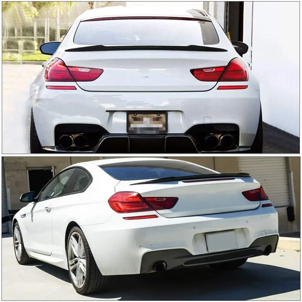 Gloss BlackRear Trunk Lid Boot Spoiler Wings Fits 2012-2018 BMW 6 Series F06 640i 650i M6 Tuning Accessories