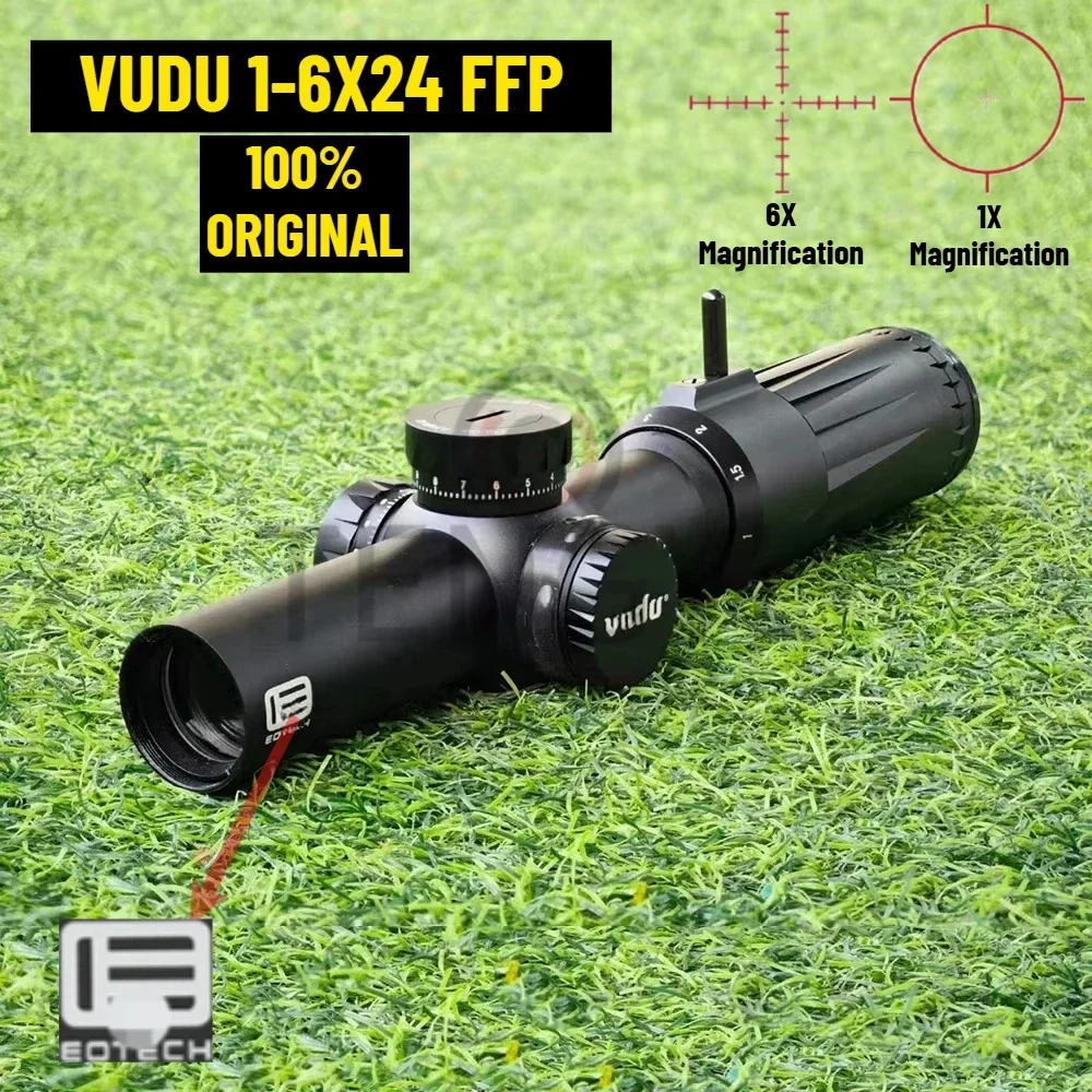 

V*du Scope 1-6x24 FFP LPVO SR1 Reticle Riflescope 30mmTube BK with with Full Original Markings Hunting