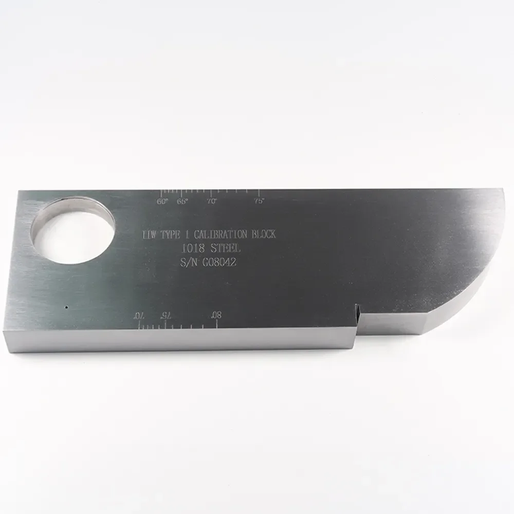 NDT IIW-Type 1 Calibration Block 1018 Steel Test Block For Ultrasonic Flaw Detector According To ASTM E164