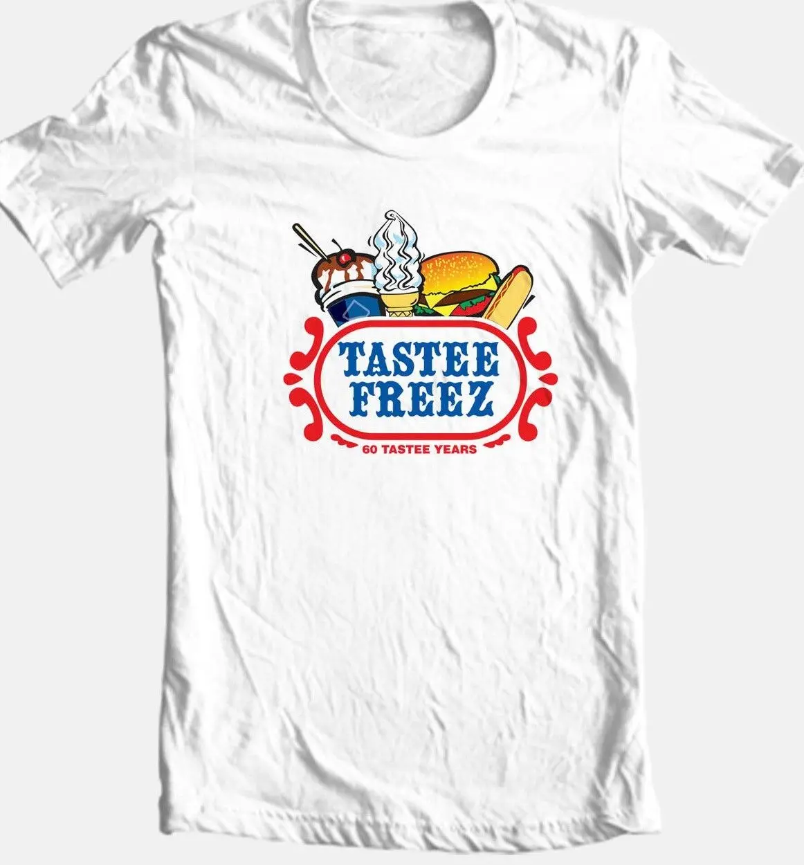 Tastee Freez Vintage Inspired Logo T Shirt Classic Ice Cream