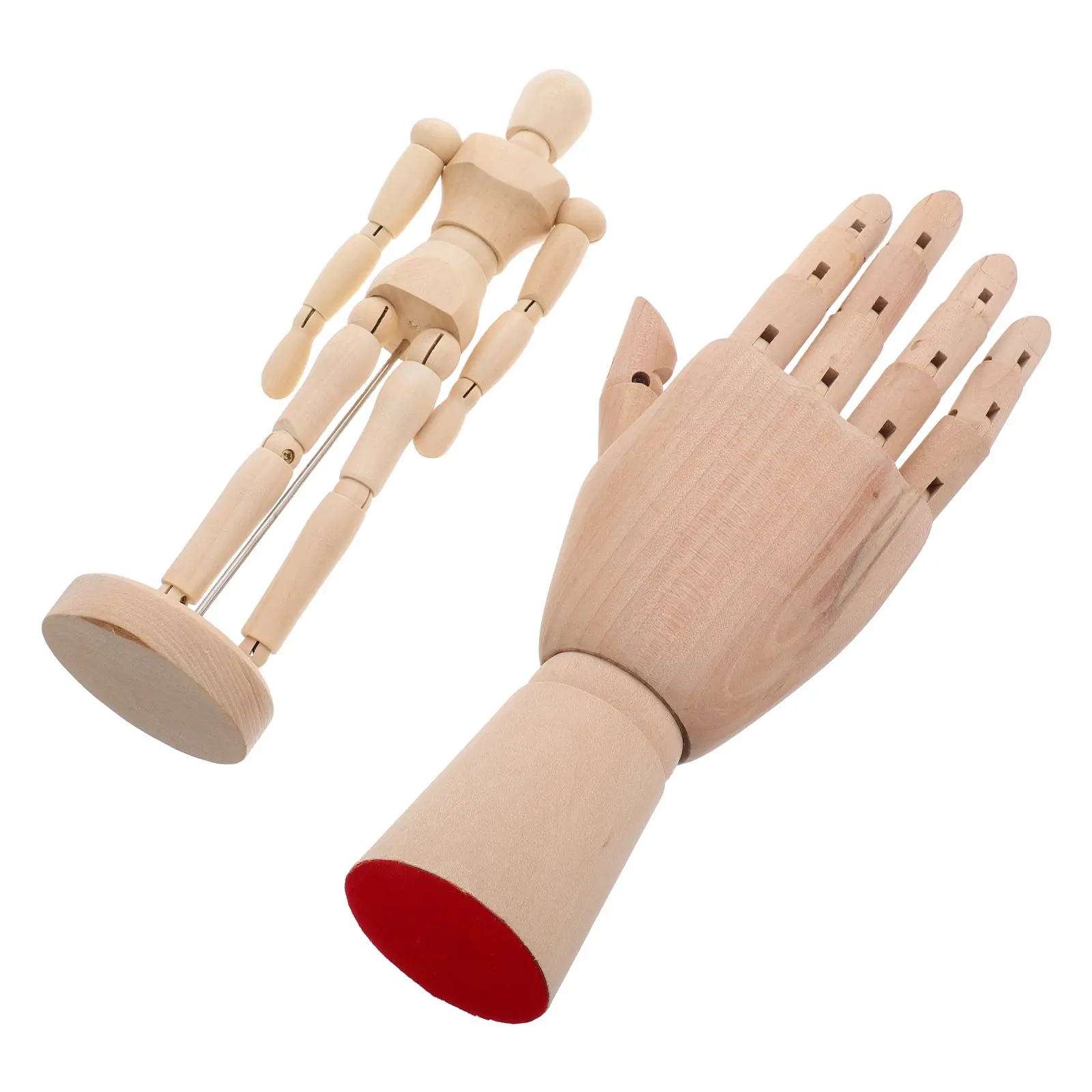 

2Pcs Wooden Artist Drawing Human Figure Flexible Mannequin Adjustable Poses Art Sketching Tool for Painting Anatomy Study