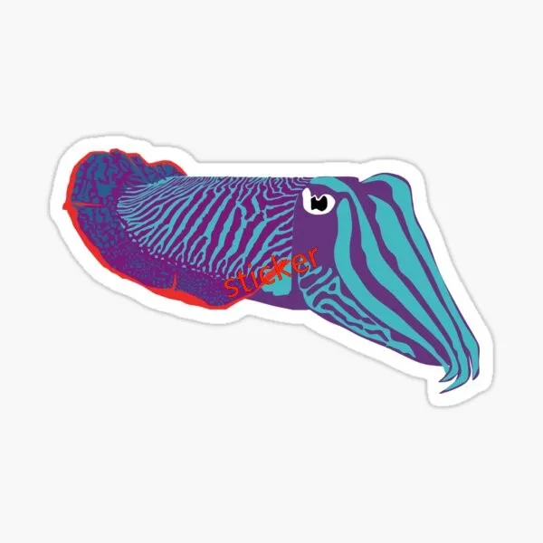 

Cuttlefish Decal Decoration Car Bicycle Skateboard Suitcase Laptop Motorcycle Helmet sticker