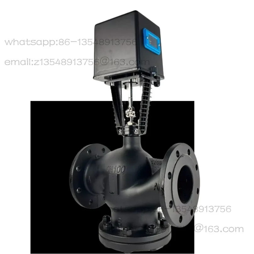 Electric two-way three-way water valve plus actuator HVAC dynamic proportional flow integral temperature control control valve