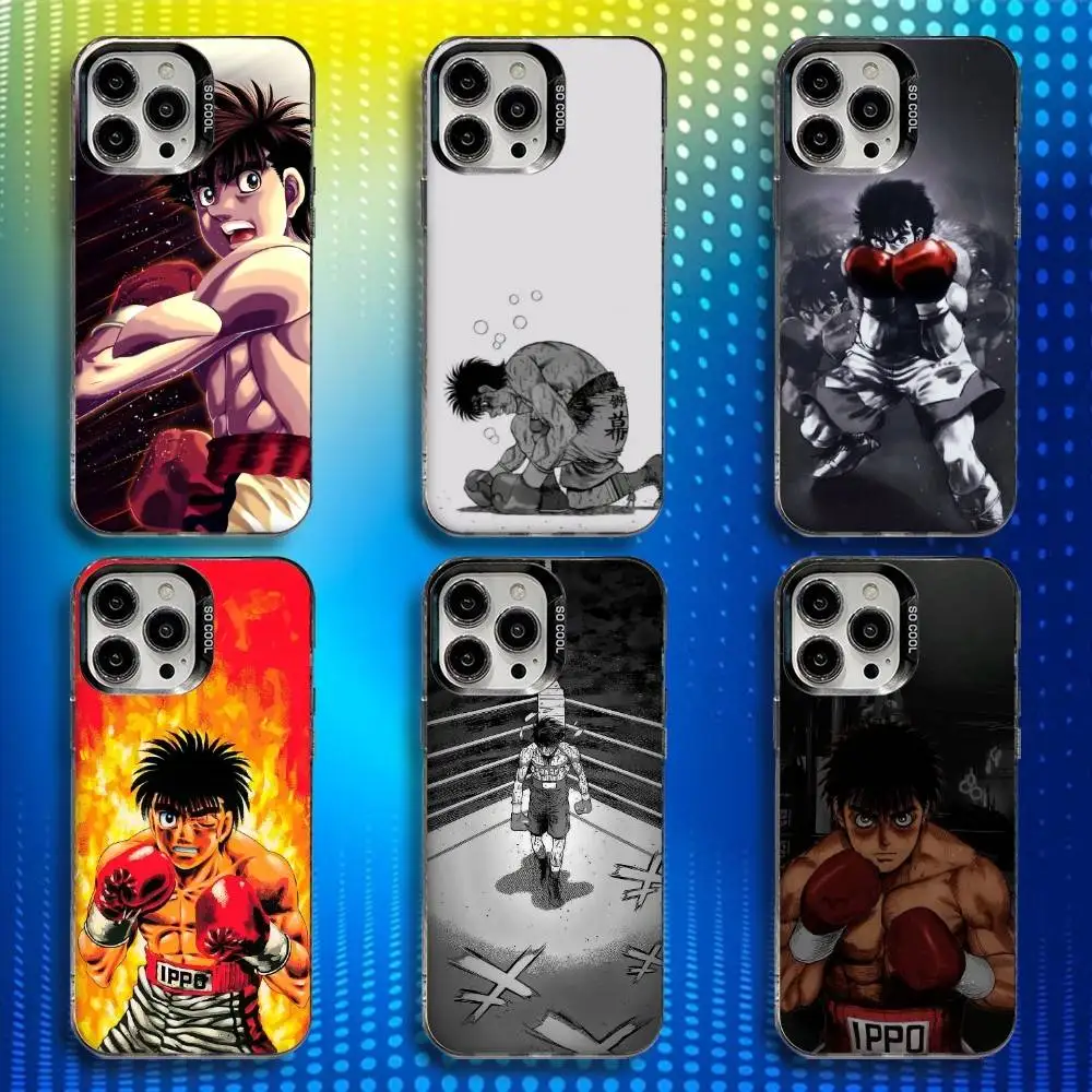 

H-Hajime no Anime I-Ippo Phone Case For iPhone 16,15,14,13,12,11,Mini,Pro,SE,MAX White Matte Shockproof Cover