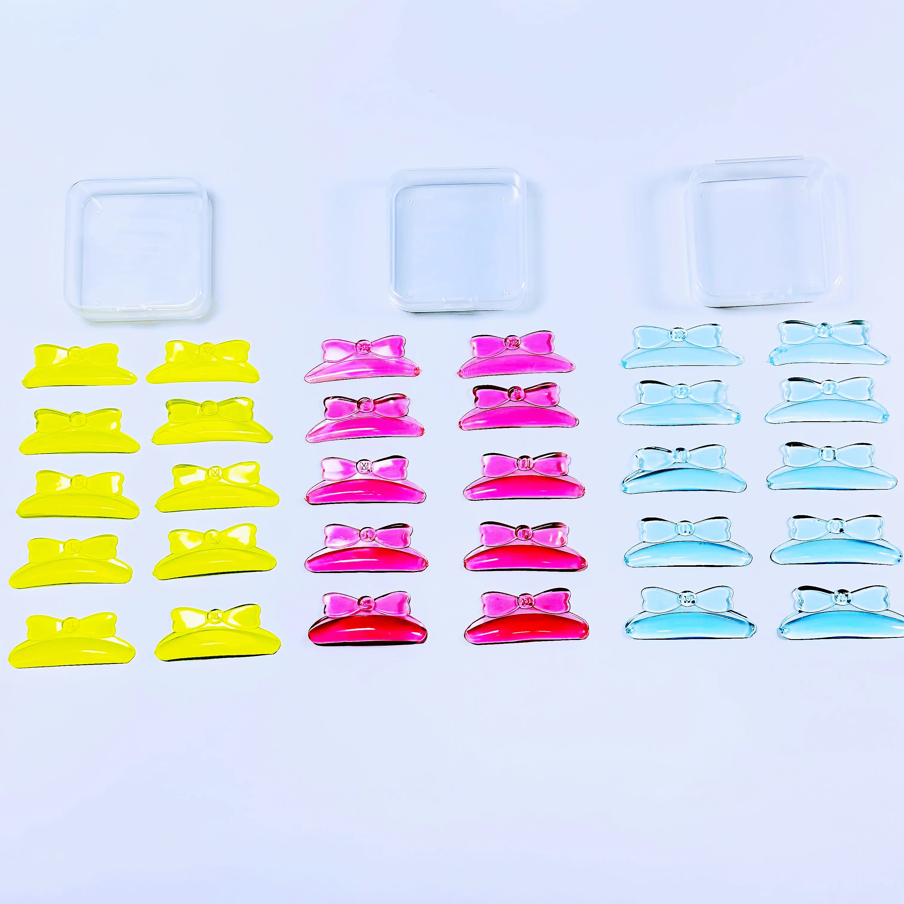 Cute bow eyelash lift pads, used when eyelash lift, 5 pairs of self-adhesive material Lash Perming Pads, very elastic, soft and