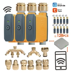 Brass Connecter Zigbee Smart Valve Intelligent Automatic Wifi Garden Water Timer for Sprinkler Hose Irrigation System Controller