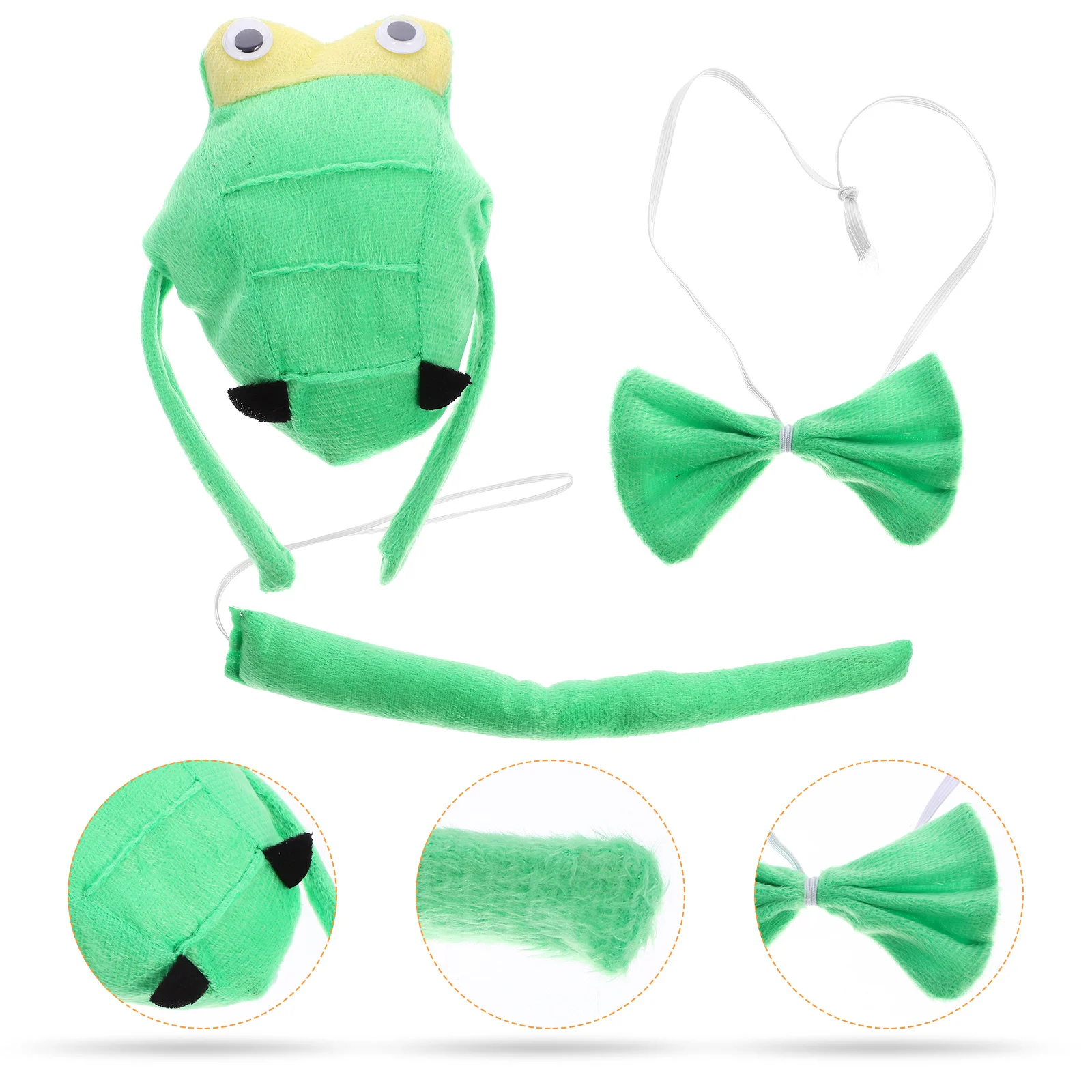 Conjunto de gravata borboleta de dinossauro, fantasia infantil, cosplay, dia das bruxas, acessórios de cauda, fantasia de animal peludo