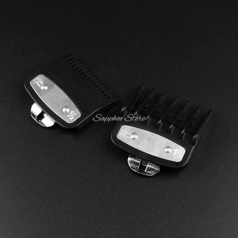 2/3/4 stücke Für Wahl Universal Haar Clipper Grenze Kamm Schwarz Transparent Rot Guide Trimmer Wachen Befestigung 1,5mm 3mm 4,5mm 6mm – Detail 4