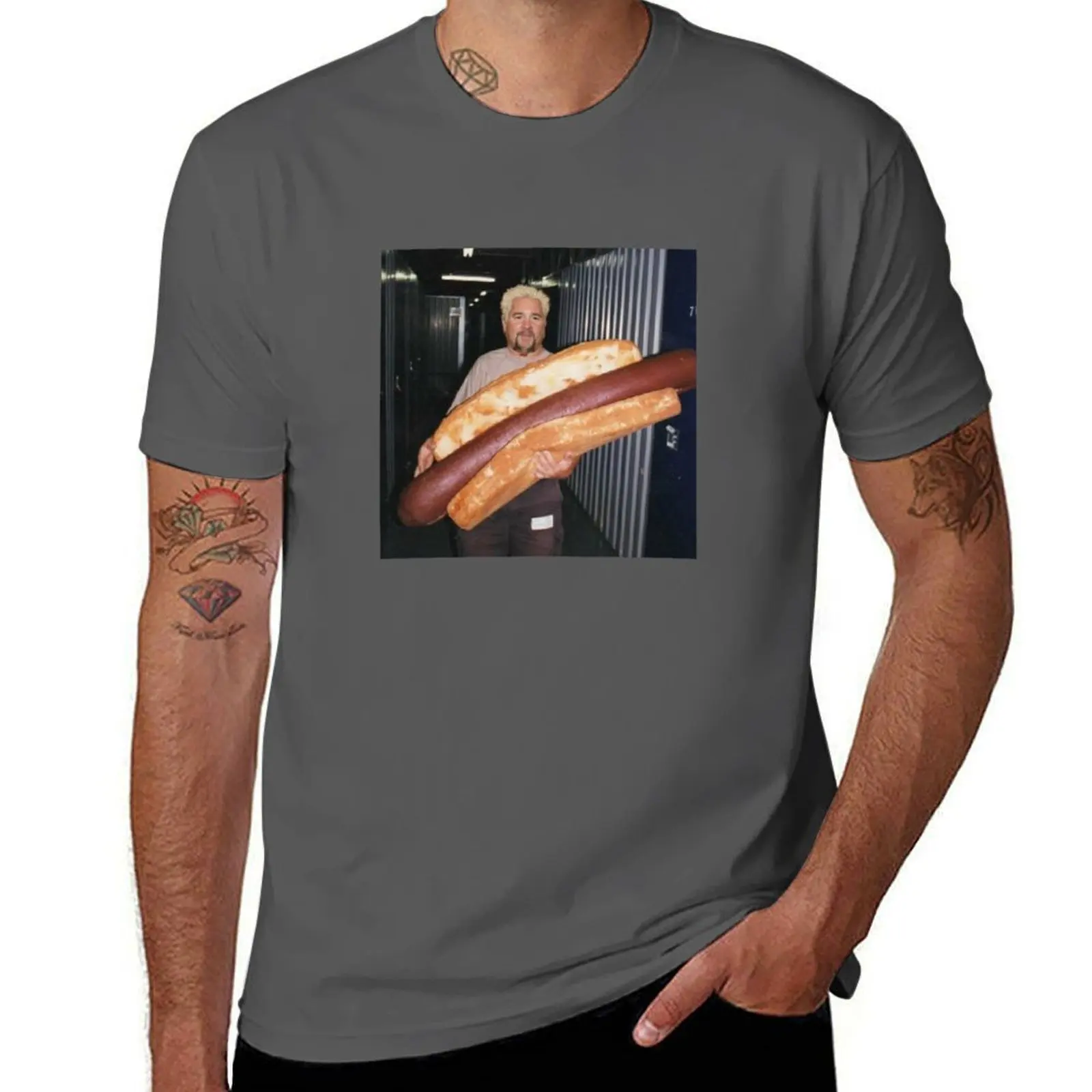 

guy fieri and his wieney T-Shirt t shirt for man 100 percent cotton cotton t shirts man 100% T-Shirt