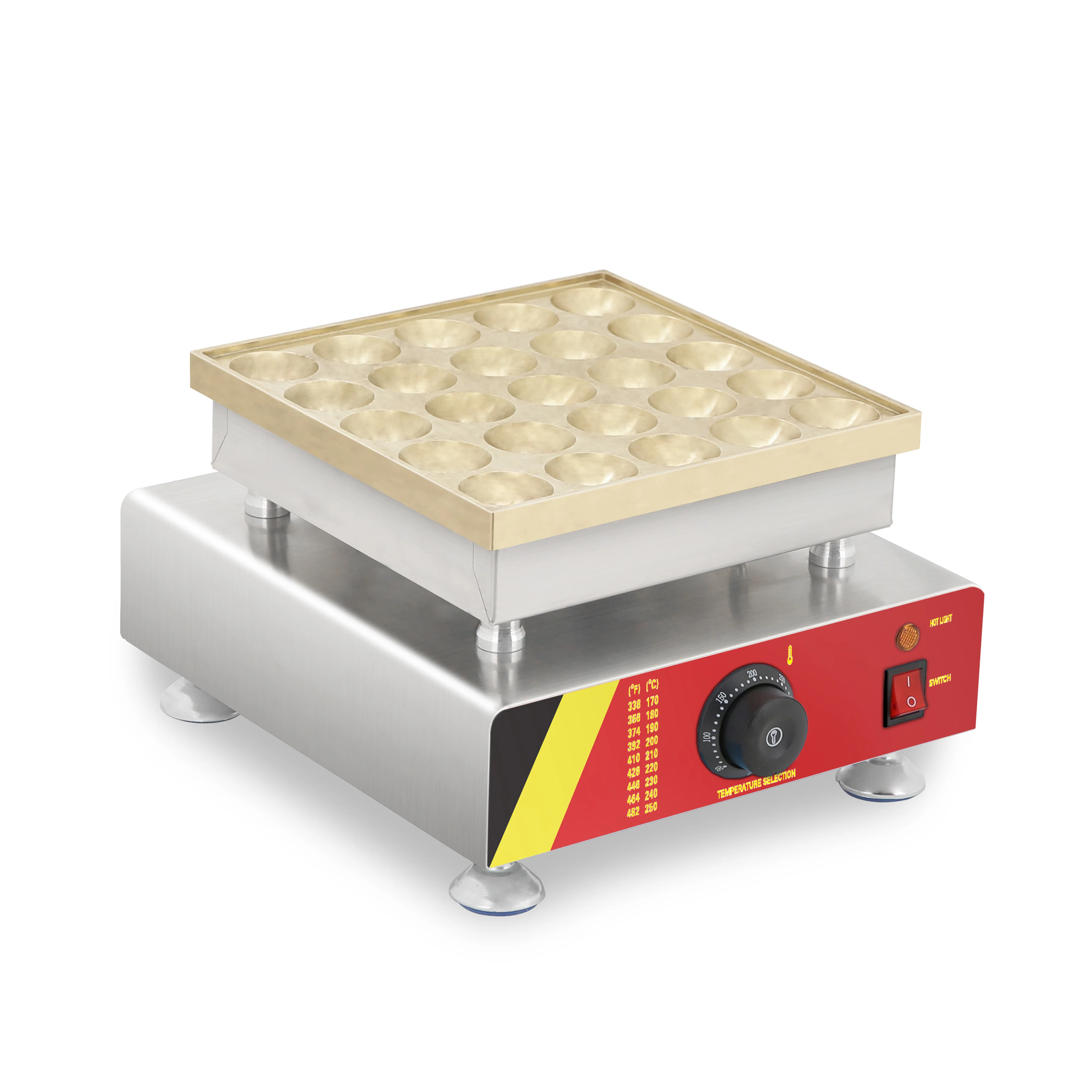 25หลุมเชิงพาณิชย์ Mini Pacake เครื่องทำวาฟเฟิลอุปกรณ์สำหรับขาย