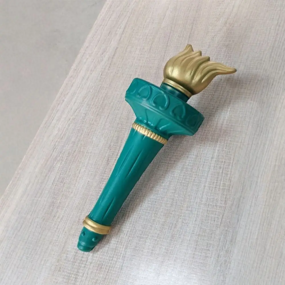 발광 자유의 여신상 머리띠 토치 코스튬 액세서리 자유의 여신상 코스프레 소품 가면 파티 사진 소품