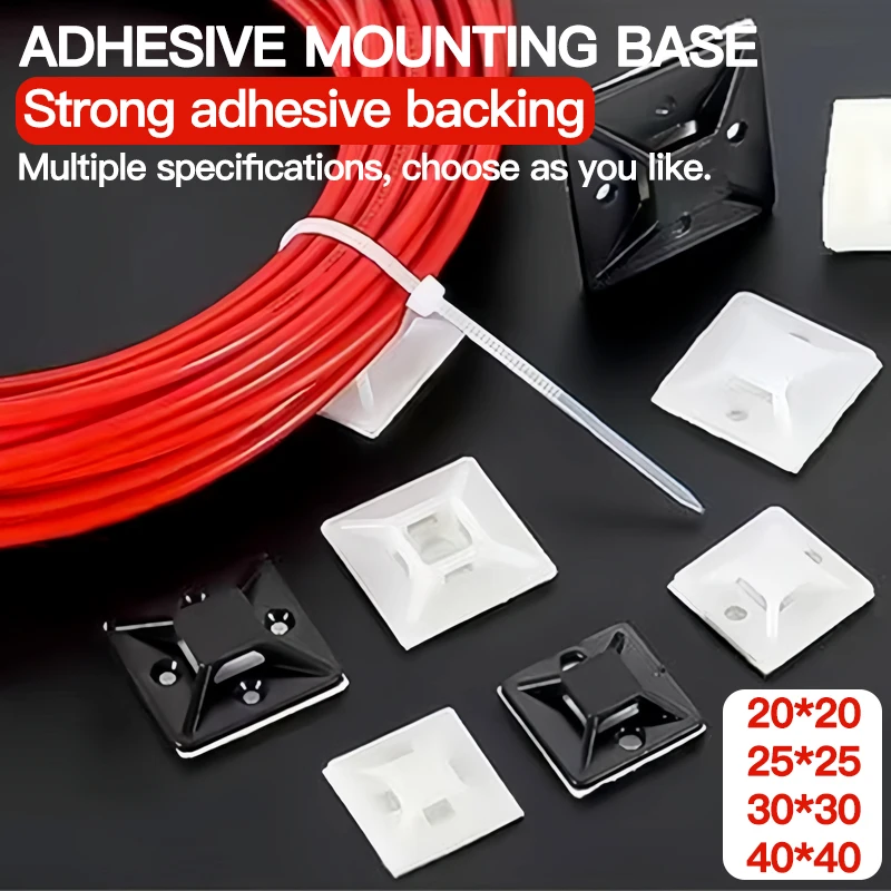 

Прочные крепления на молнии 250/500/1000 шт., настенный держатель с клейкой подложкой, зажим для телевизора/компьютера, расположение проводов