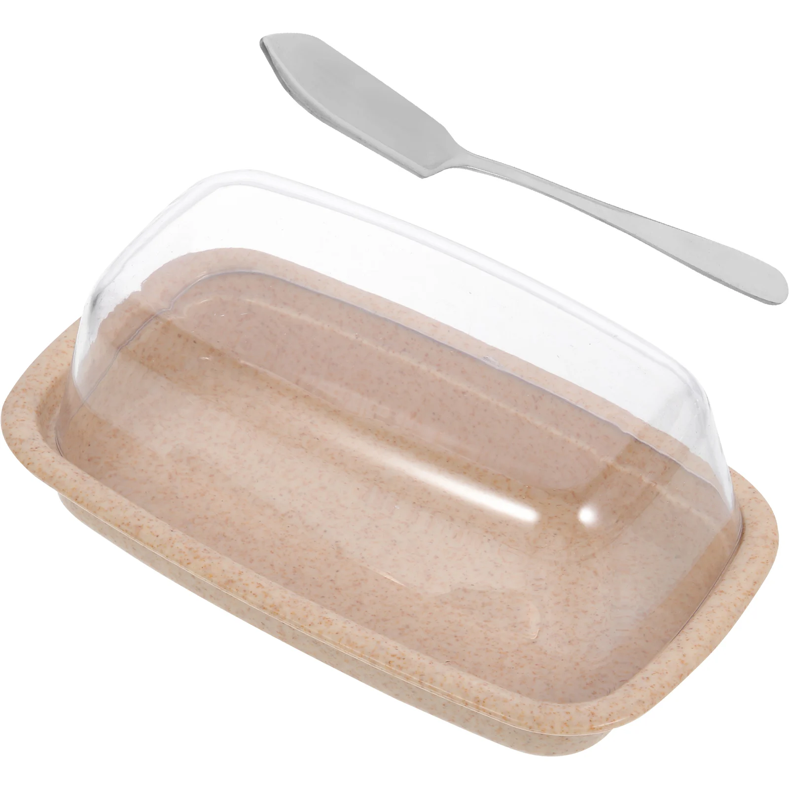 

Butter Crisper Dishes with Lids Container Airtight for Countertop Small Serving Platter Large Storage
