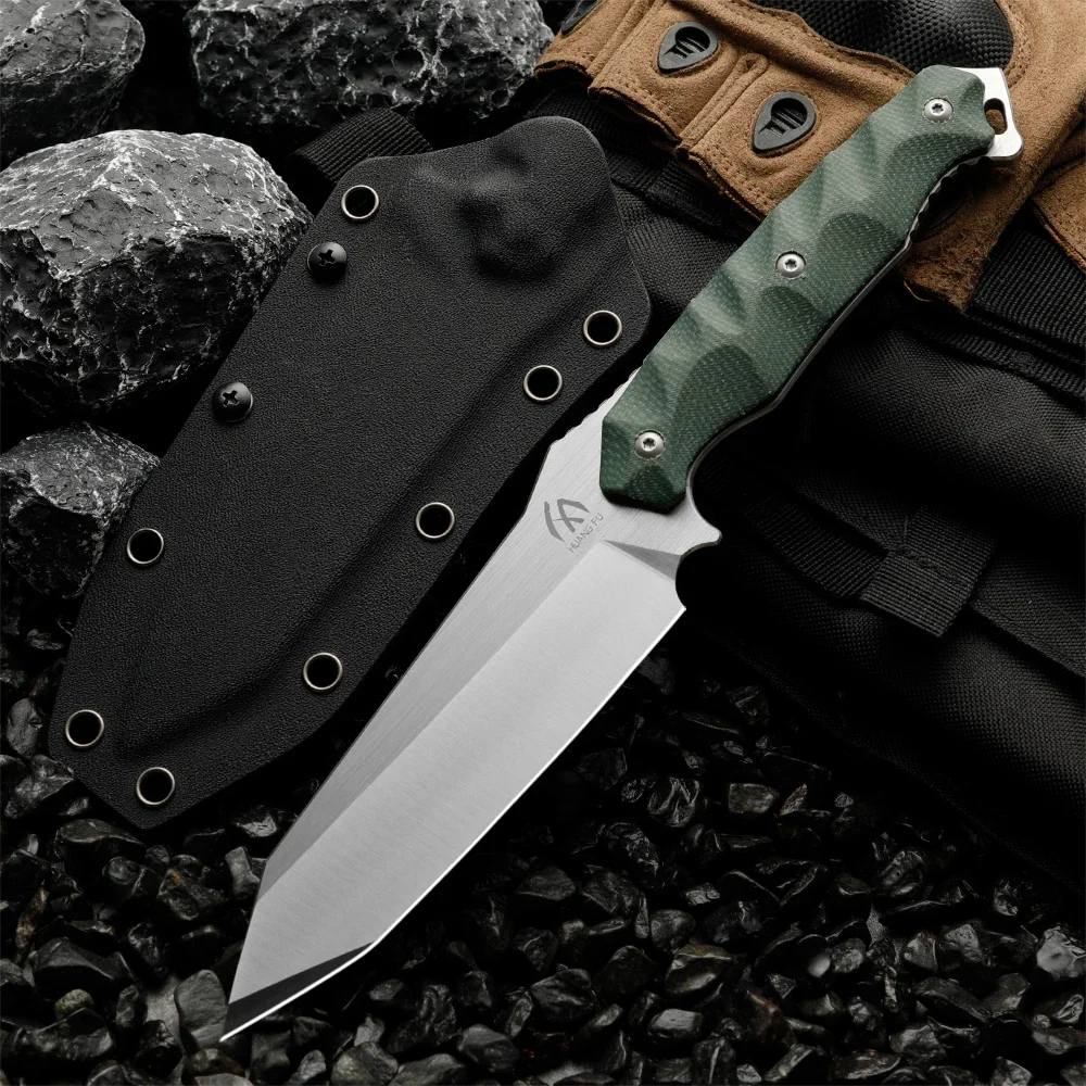 High quality multifunctional fixed blade - outdoor camping, rescue, and emergency survival knife, men\'s gift