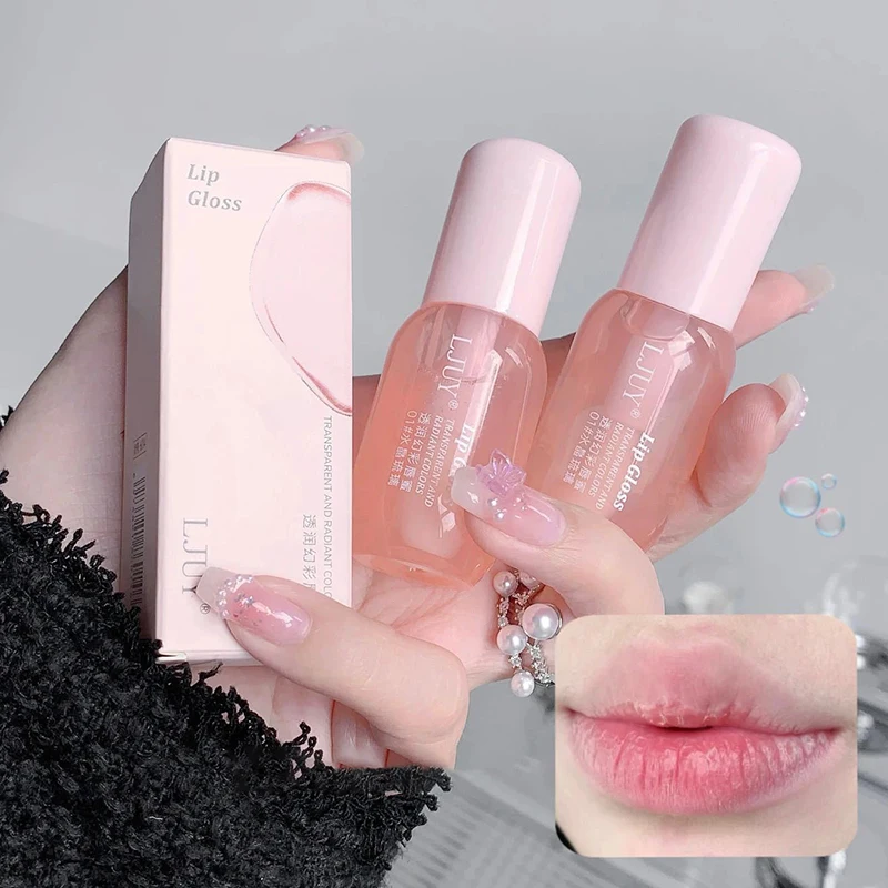 Extreme Volumising Crystal Jelly Lip Oil Hydrating Gentle Moisture Non-greasy Lip Brightening Essential Care Fruit Lip Balm Mini