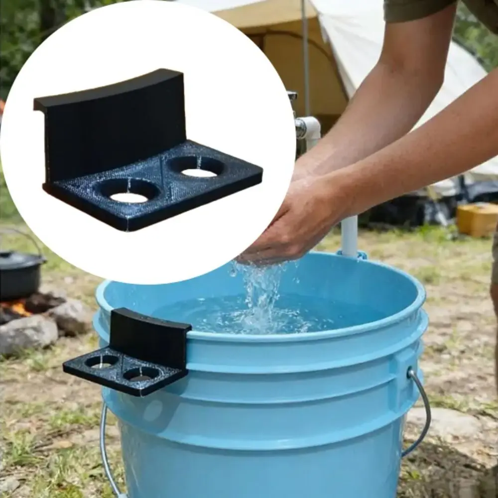 Universal Design Car Wash Bucket Brush Holder Simple Installation Easily Attaches Universal Bucket Organizer External Hanging