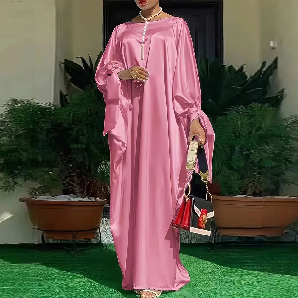 Muslimische Abaya für Frauen, Partykleider, 2025, Kaftan, Schnürung, Marokko, Dubai, Ramadan, Abayas, Islam, Vestidos, arabische lange Robe, Jalabiya