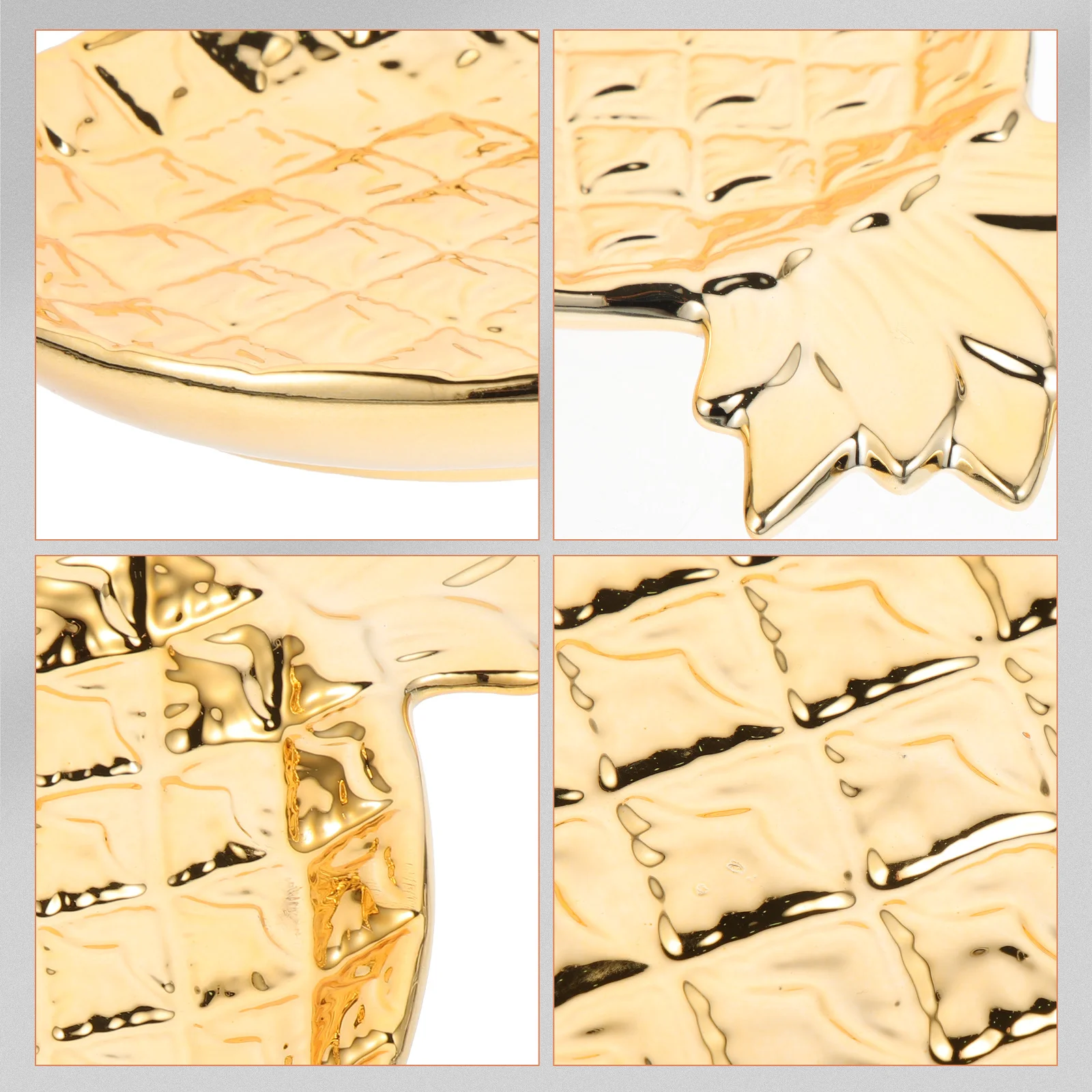 

Pineapple Shape Ceramic Jewelry Dish Tray Decorative Ring Holder for Jewelry Candy Desktop Storage Gold Vanity Tray