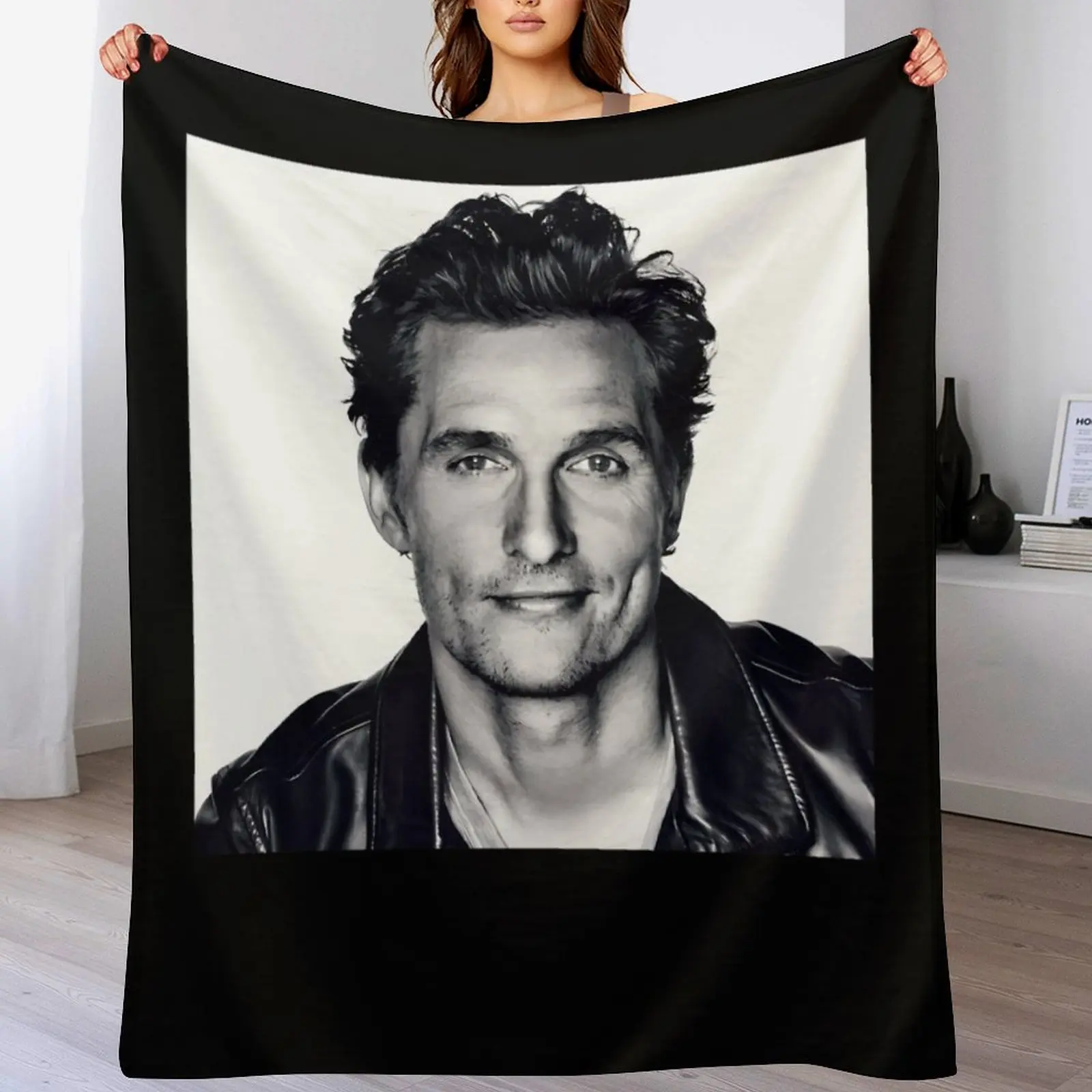 

Matthew McConaughey Throw Blanket Polar christmas decoration valentine gift ideas Bed Fashionable Blankets