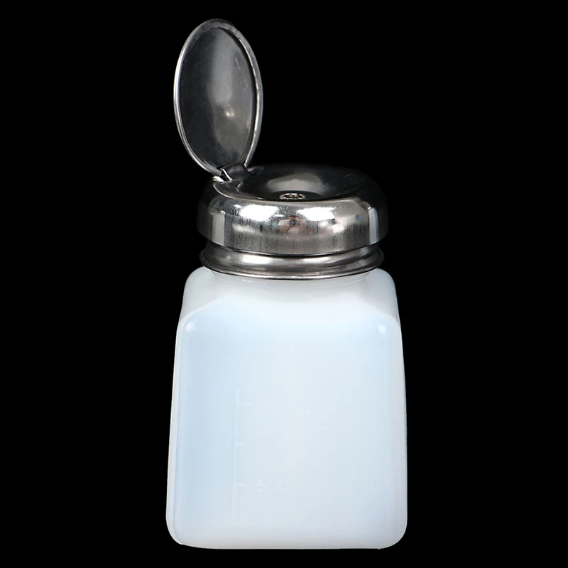 100/200/250ml recarregável vazio bomba dispensador unha polonês removedor garrafa líquido uv gel polonês arte do prego garrafas de acetona limpa