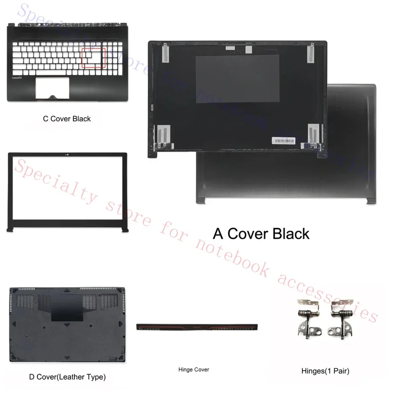 For MSI GS63 GS63VR MS-16K3 MS-16K4 MS-16K5 MS-16K1 MS-16K2 Laptop Top Back Cover Palmrest Bottom Base And Hinge