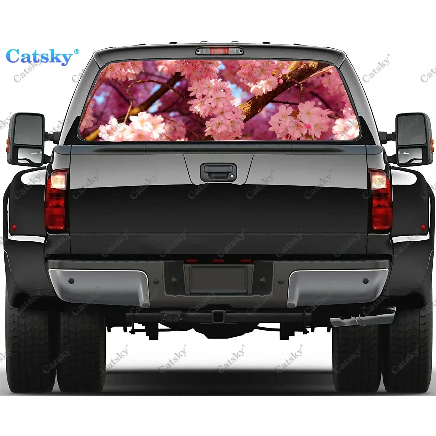 

Cherry blossoms Car Window Stickers Vinyl Translucent Graphic Auto Accessories Truck Paint Film Cars Decals Decoration Cover