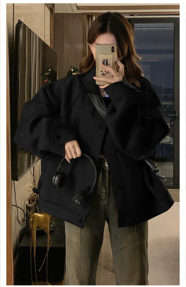 

Бейсбольные куртки женские темно-синие 2025 Весна, укороченные, с бахромой, с вырезами, для походов, ветрозащитные, из блестящего атласа, с цветовыми блоками, регулируемые, на молнии по всей длине, для активного отдыха