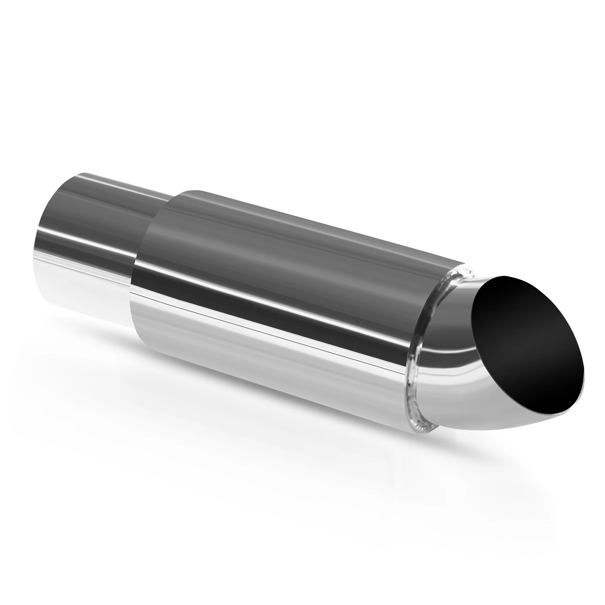 

Exhaust Muffler Stainless Steel Exhaust Tip 63mm/2in Inlet 114mm/4in Outlet End Pipe