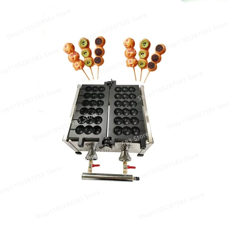 Gas Type  Lolly Waffle Sticks Machine Sugar-coated  Shape Waffle Maker Takoyaki Ball Grill