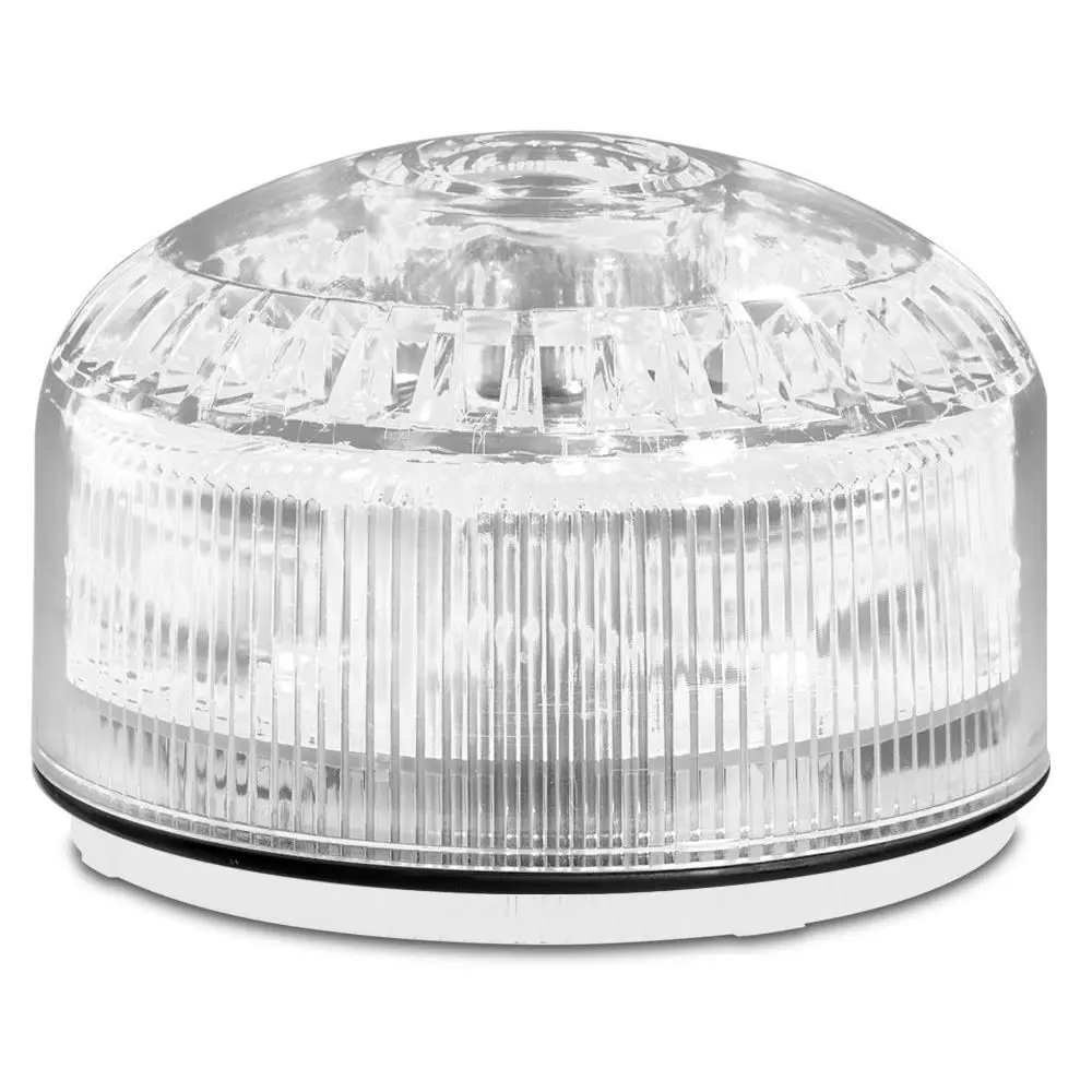 

Streamline Low Profile LED/Sounder Combination, Clear, Requires Separate Base, Polyethylene Housing