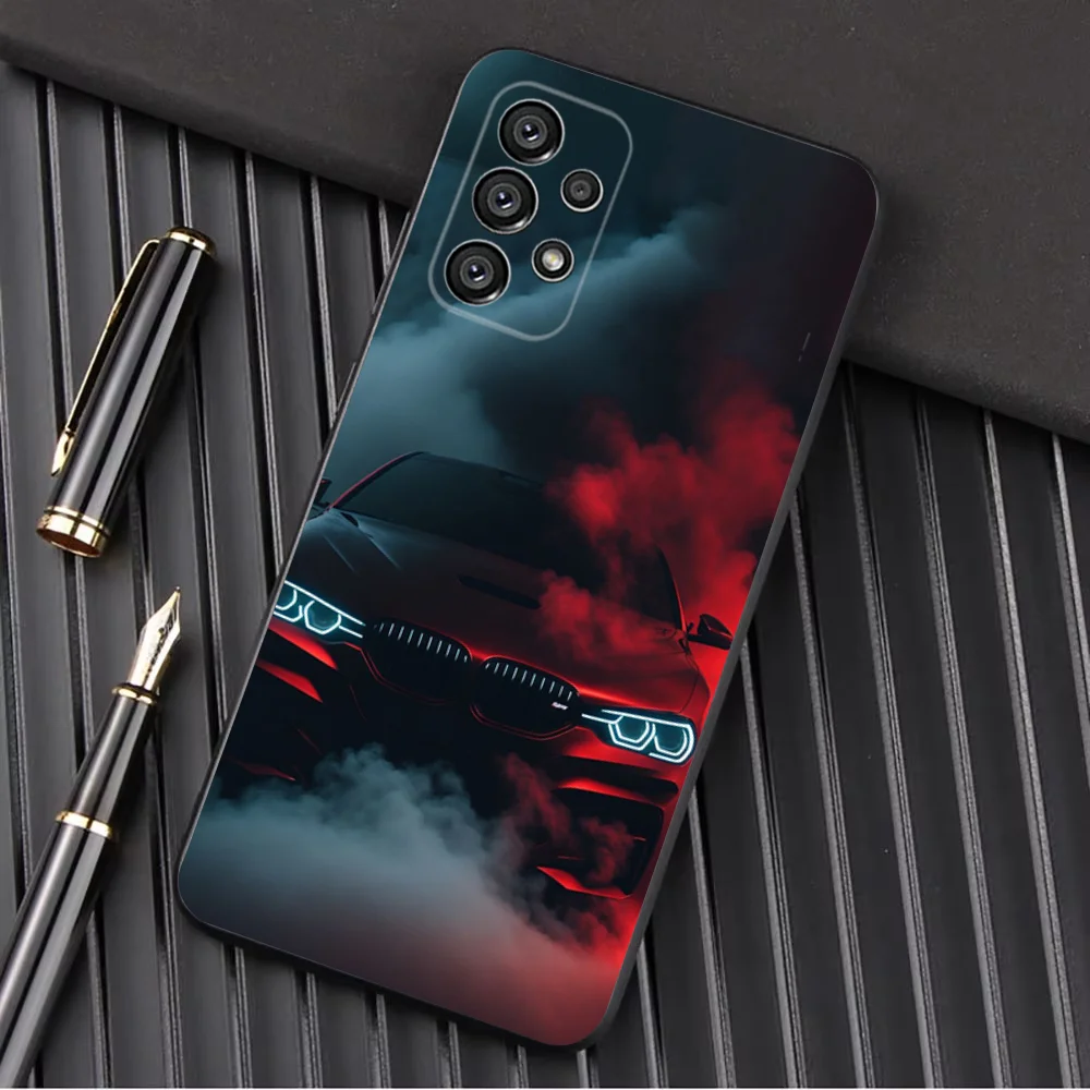 Bule Red Car B-BMW-S m5 Phone Case For Samsung Galaxy A13,A21s,A22,A31,A32,A52,A53,A71,A80,A91 Soft Black Shell