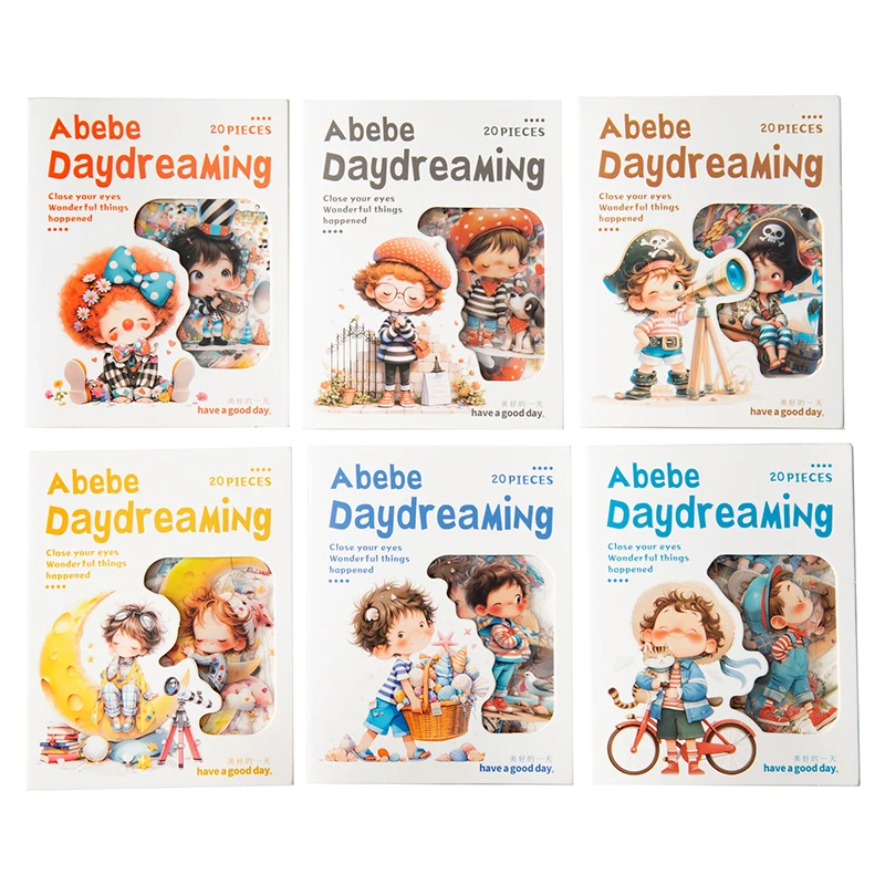 

12 упаковок/лот, серия Abebe's Daydreaming, милая ретро декоративная наклейка для домашних животных