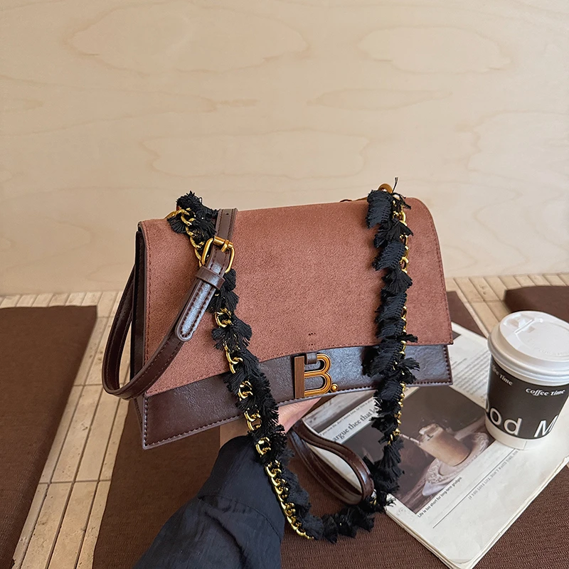 Bolso cruzado minimalista para mujer para salidas de oficina con Material PU mate bolsillo antirrobo ligero estilo moderno