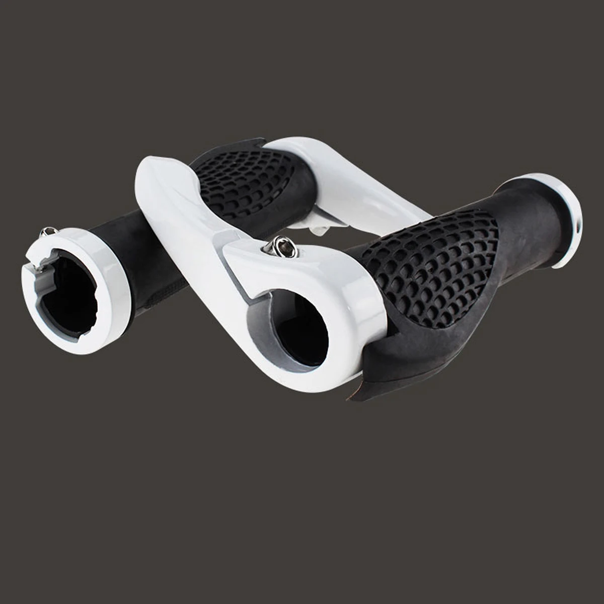 1Pair Horn Bike Handle Bar Ergonomic Scratch Resistant Fixed Gear Durable Lightweight Relax Handlebar for Road and Mountain