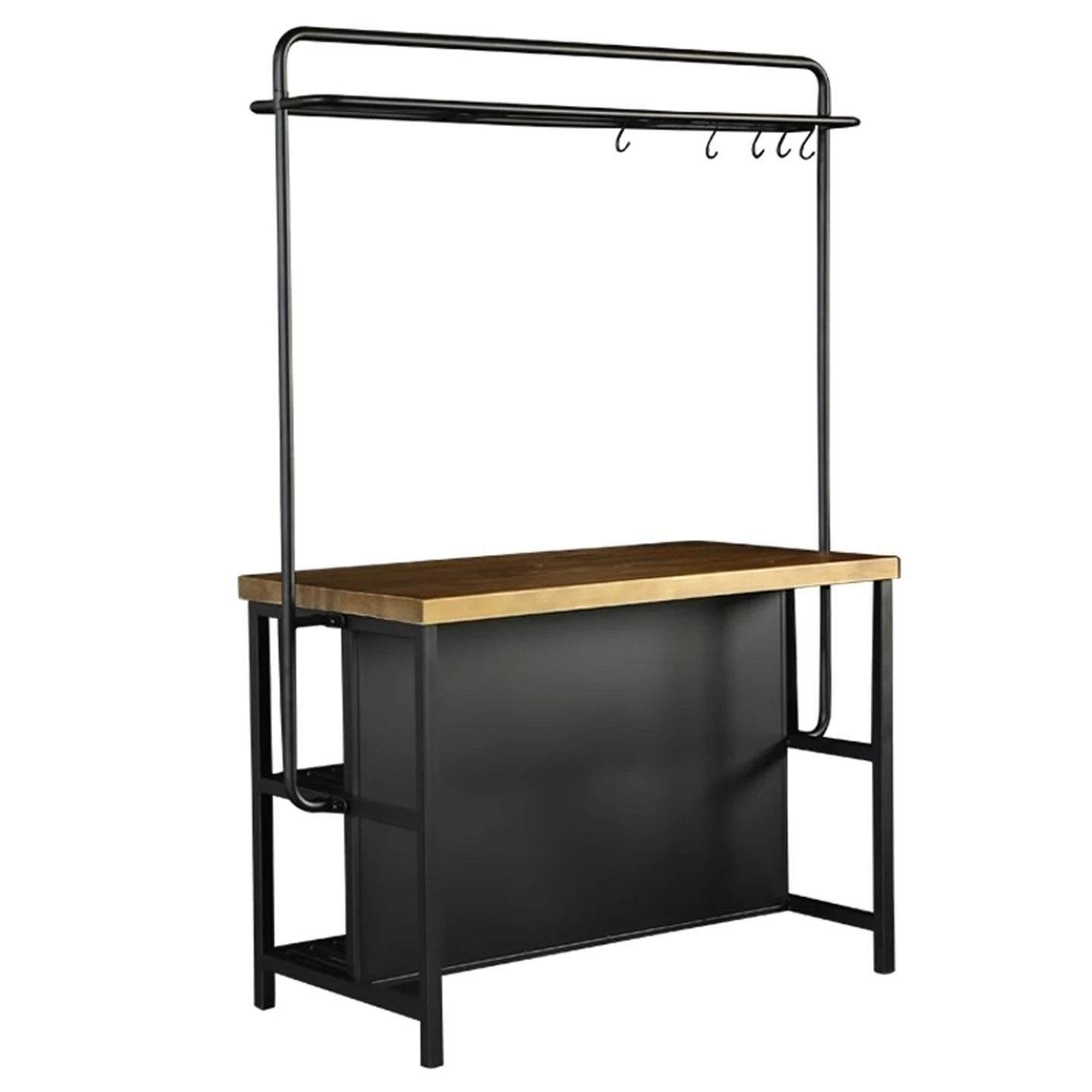 

Open kitchen island can be moved separately