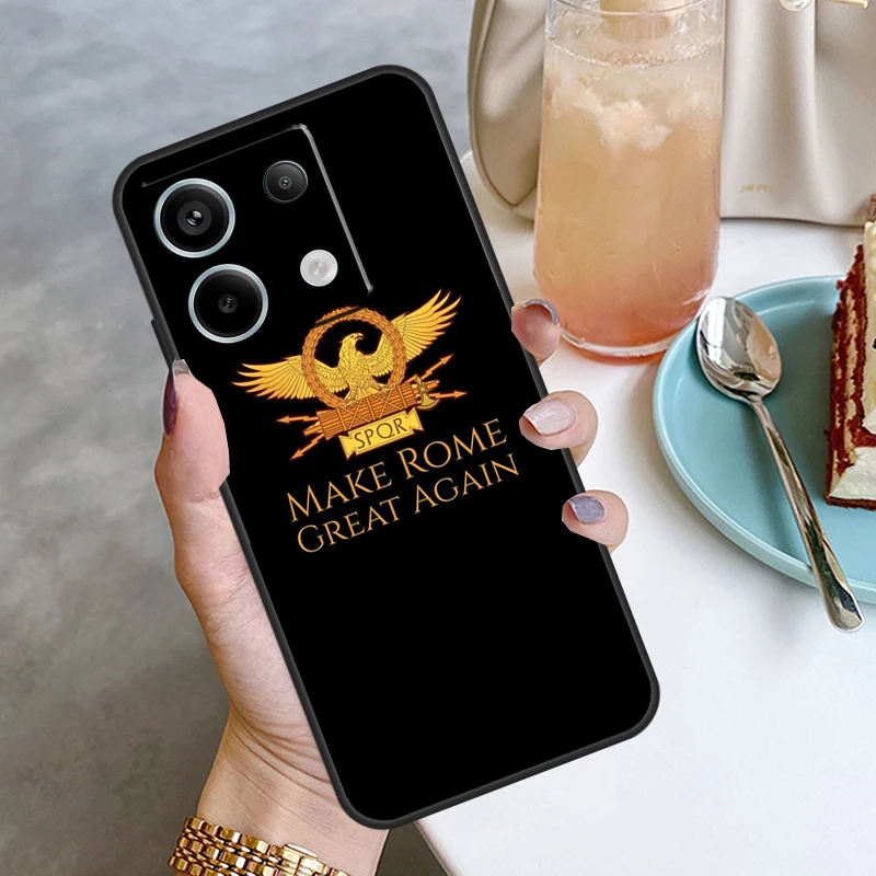 Roman Empire Legionary Shield Emblem Funda For Xiaomi Redmi Note 12 11 10 9 8 13 Pro Plus 12S 11S 10S 9S 10A 9C 10C 12C 13C Case