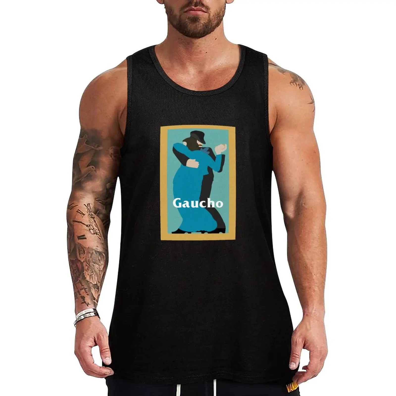 

Steely Dan Gaucho Album Art Tank Top anime clothes Sleeveless men cute tops gym training accessories