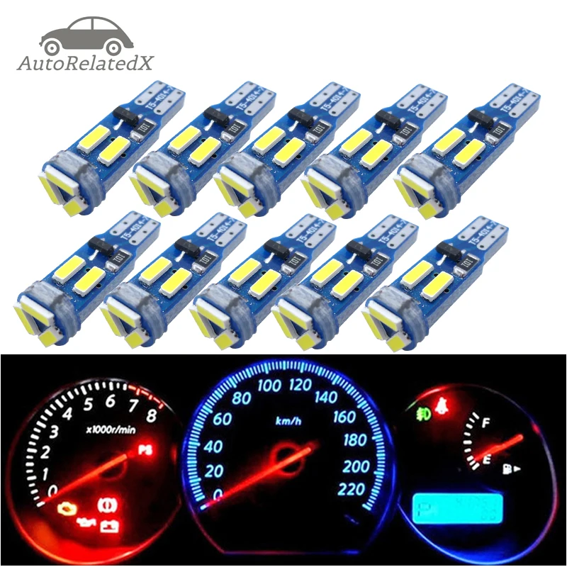 10 шт. T5 светодиодные лампы W3W W1.2W 70 73 74 автомобильные манометрические лампы для приборной панели салона автомобиля предупреждающий индикатор приборов 12 В 10 шт. T5 светодиодные лампы W3W W1.2W 70 73 74 автомобильные манометрические лампы для приборной панели салона автомобиля предупреждающий индикатор приборов 12 В